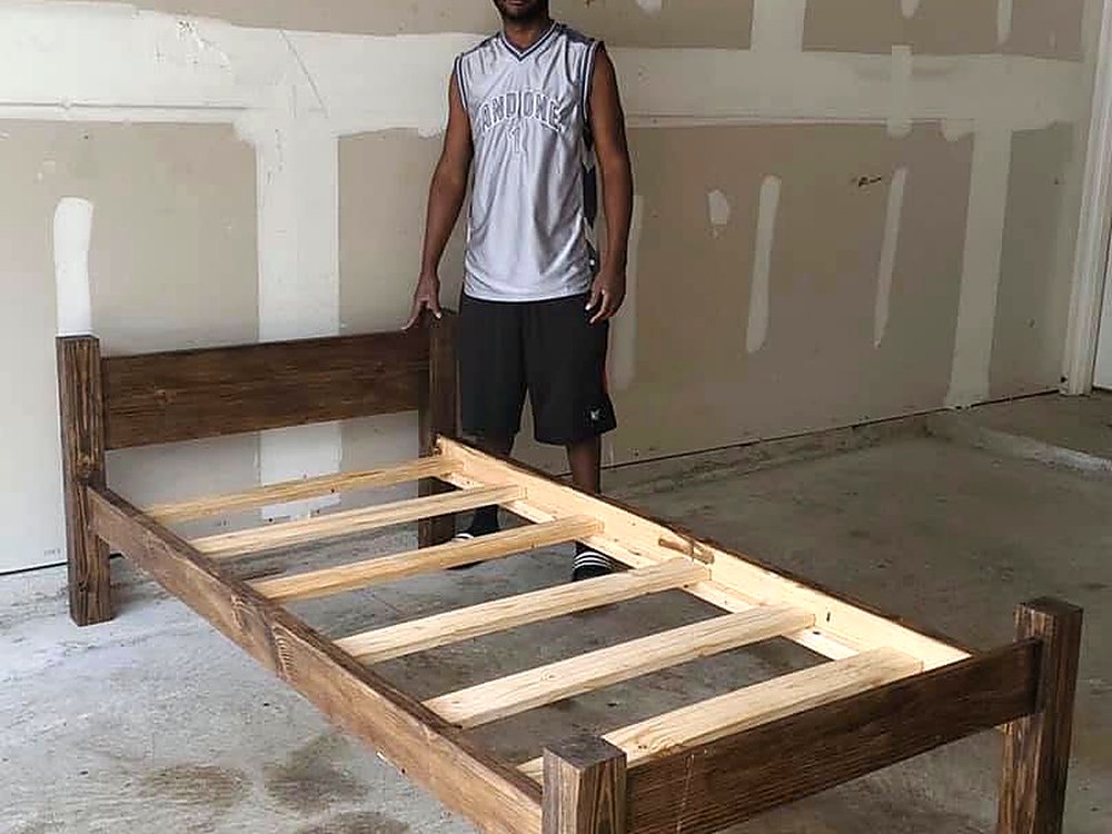 Bed frame, built and delivered